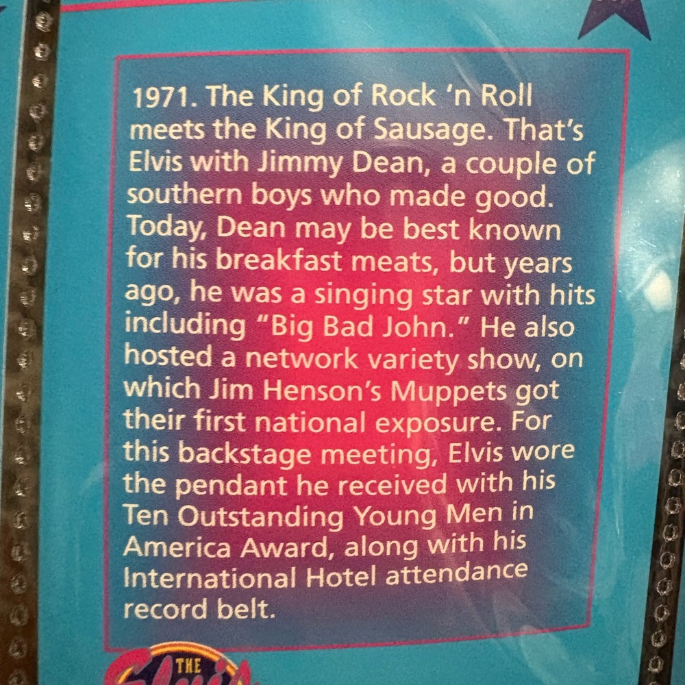 1971 Elvis and Jimmy Dean Poster #304